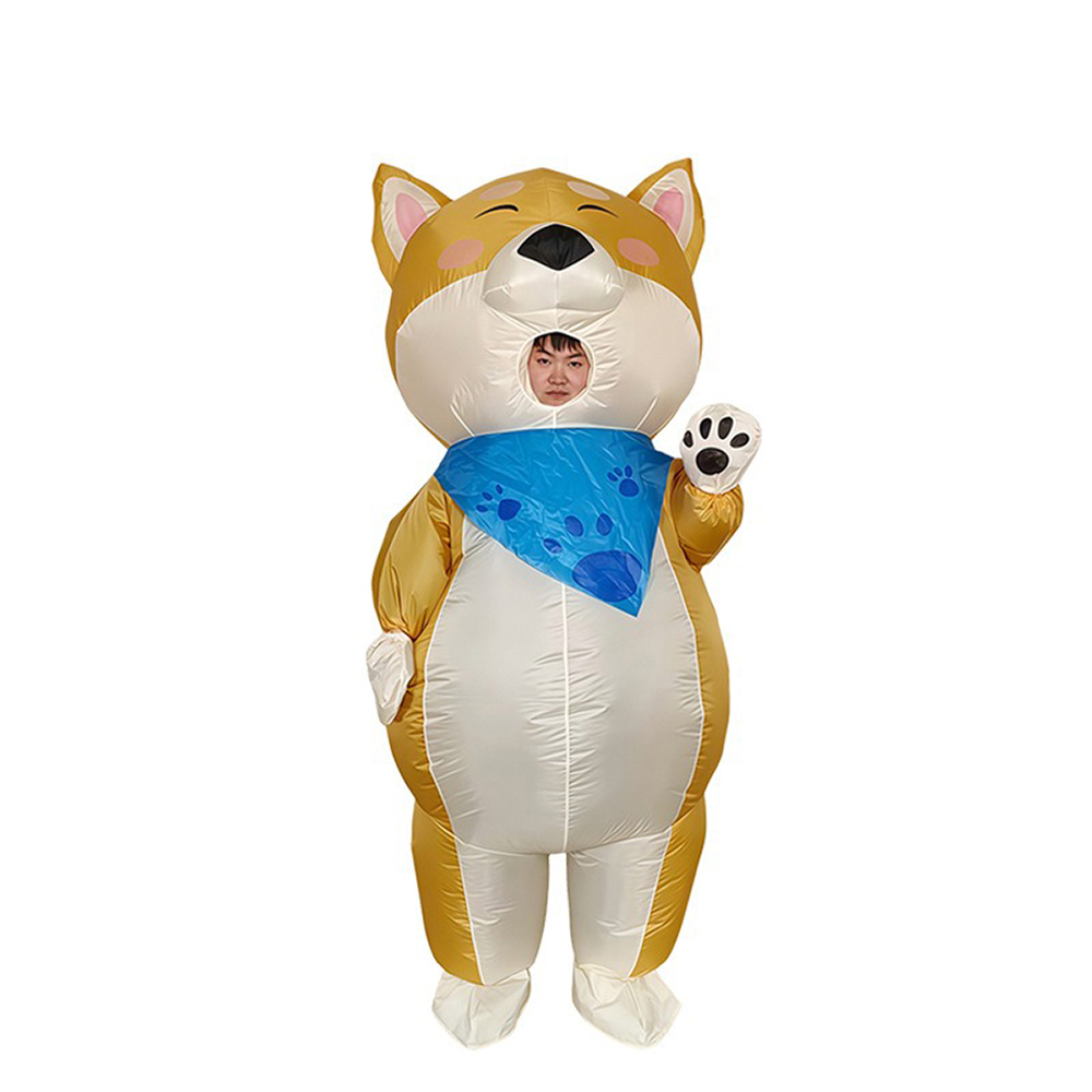 Wear A Scarf Yellow Dog Inflat - Cosplay Prop Business review and price