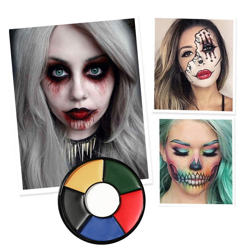 6 Color Oil Face Paint palette - Body Paint Sfx review and price