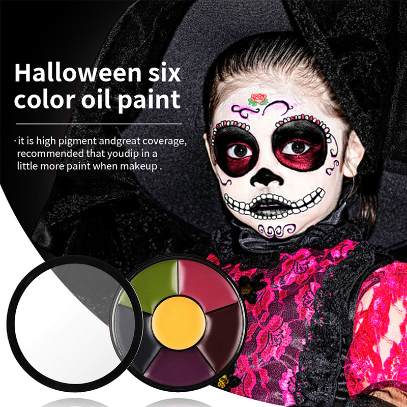 6 Color Oil Face Paint palette - Body Paint Sfx review and price