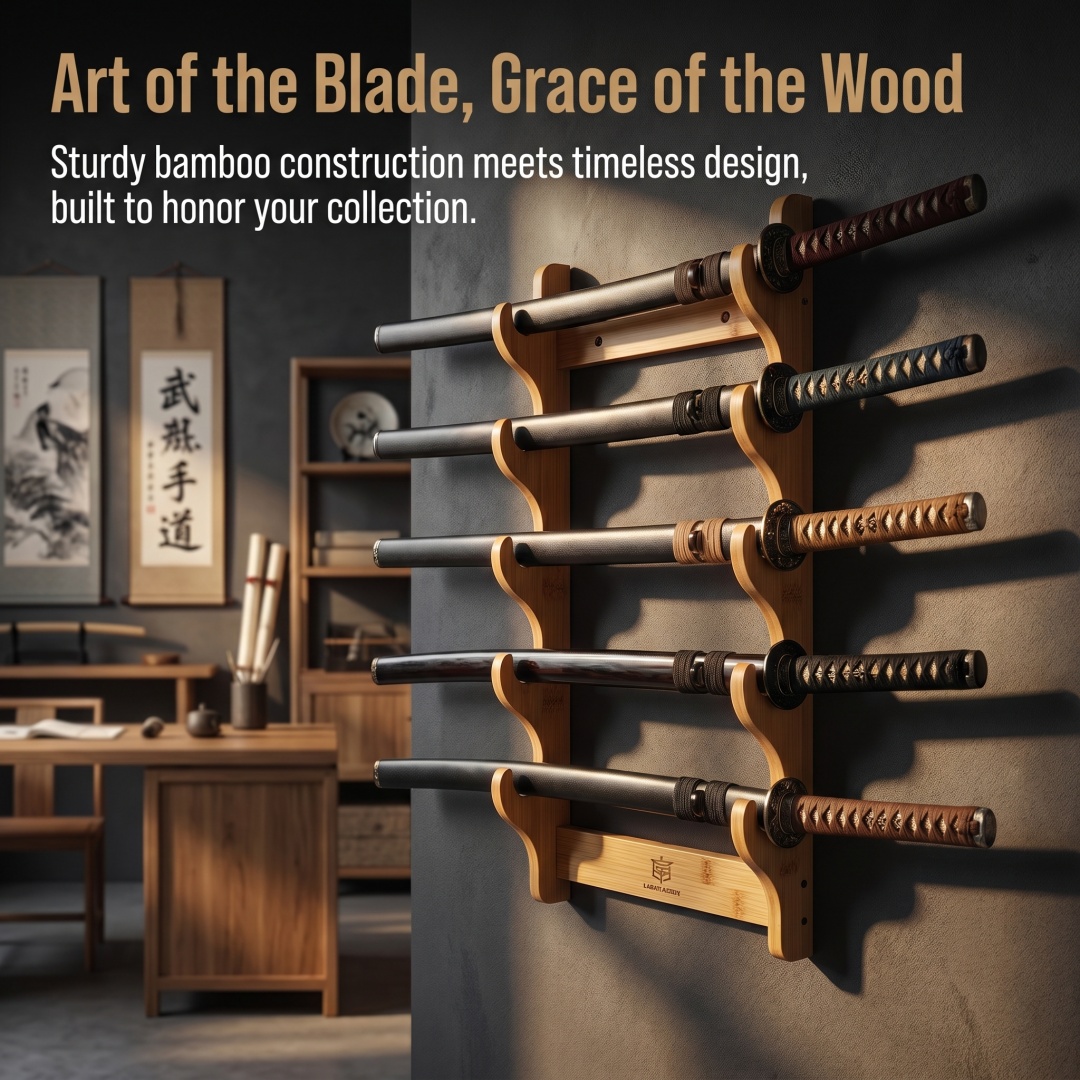1-8Layer Wood Sword Stand Kata - Cosplay Prop Display review and price